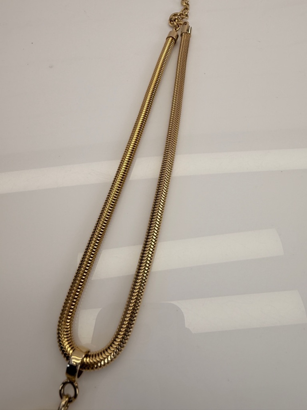 Givenchy Gold-Tone Statement Circle Pendant Necklace - Picture 6 of 8